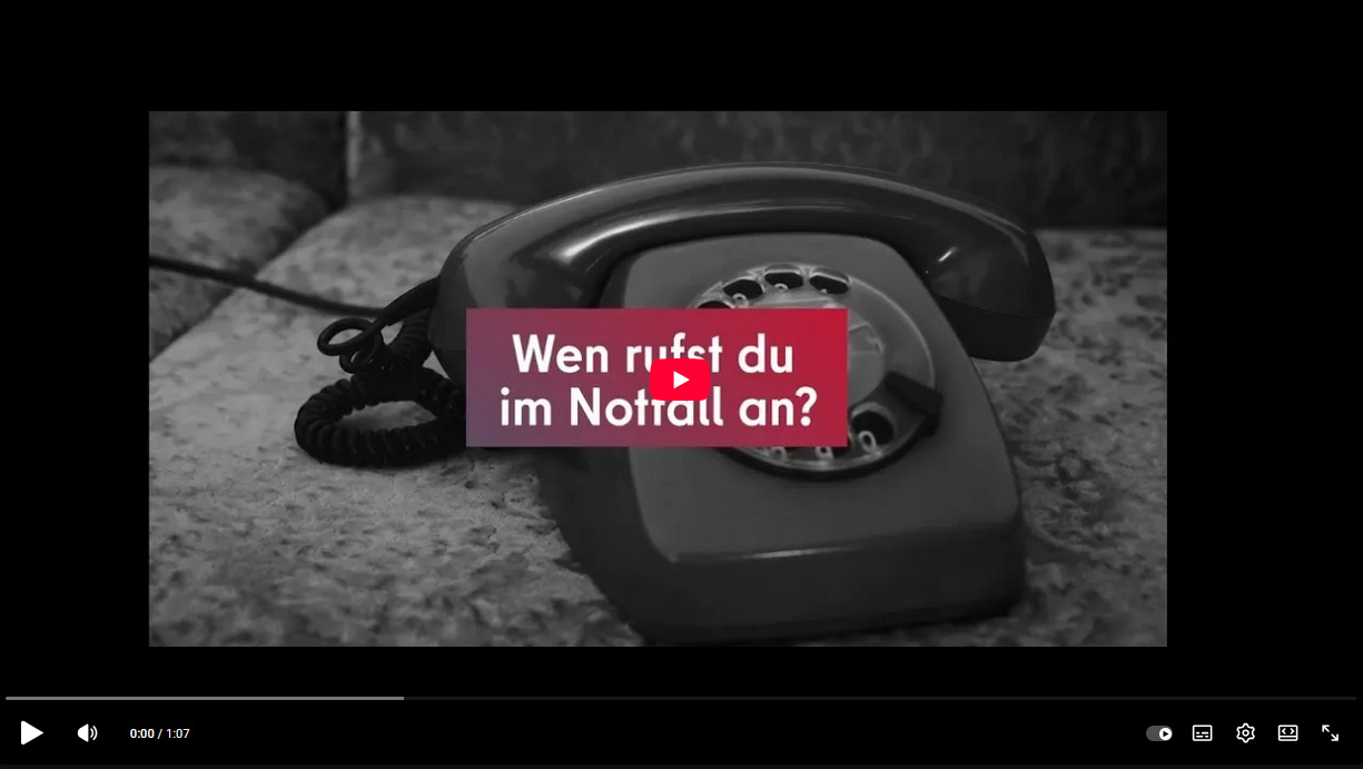 Ärztlicher Bereitschaftsdienst oder Rettungsdienst? Der Info-Clip 'Die richtige Nummer im richtigen Moment' erklärt, welche Telefonnummer in welcher medizinischen Situation die richtige ist.
